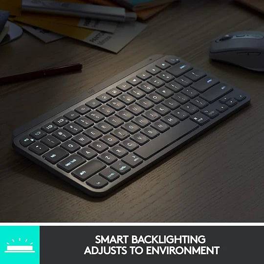 MX Keys Mini – لوحة مفاتيح لاسلكية مضيئة مدمجة
MX Keys Mini – لوحة مفاتيح لاسلكية مضيئة مدمجة
